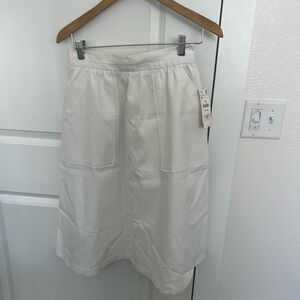 Zara White Midi Skirt